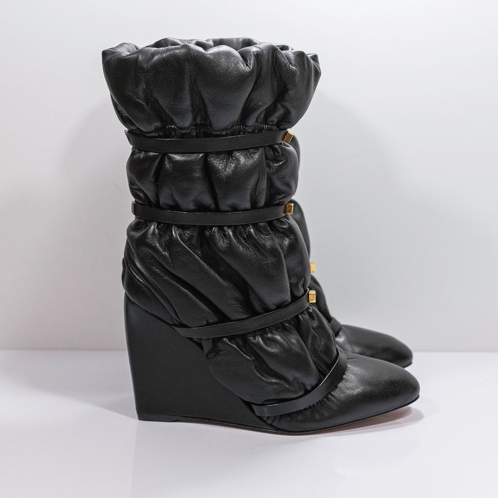 Stuart Weitzman Duvet Wedge Boots - Picture 2 of 16